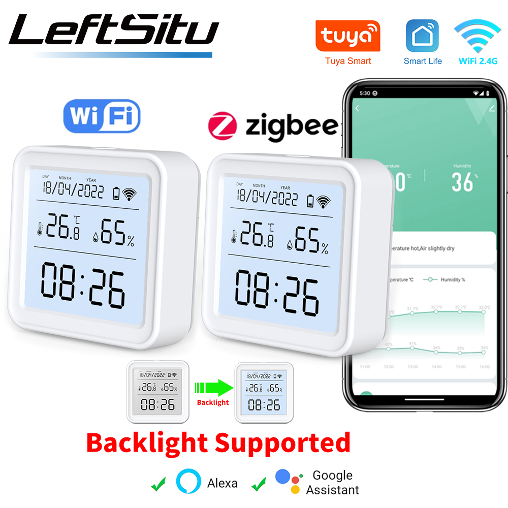 Digital Hygrometer Probe - Tuya Zigbee WiFi อุณหภูมิความชื้นเซนเซอร์เครื่องวัดอุณหภูมิเครื่องวัดอุณหภูมิ Smart Life