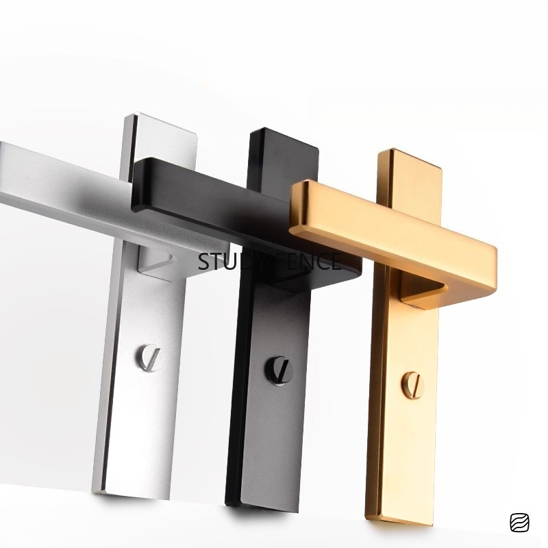 Glass Door Hinge - ชุดล็อคประตูห้องน้ำแบบโลหะผสมสังกะสี 1 ชุด สำหรับประตูกระจกห้องน้ำ แบบลิ้นเดี่ยว ใช้กุญแจอเนกประสงค์