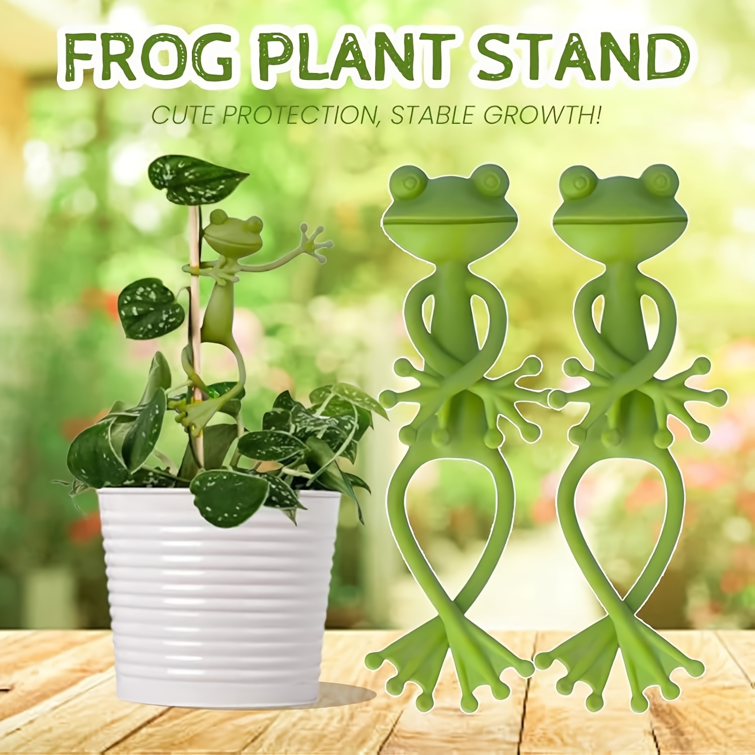 Vine Climbing Plastic - คลิปหนีบต้นไม้รูปกบสีเขียว, คลิปหนีบต้นไม้เลื้อย, แข็งแรงทนทาน, อุปกรณ์ตกแต่งสวน