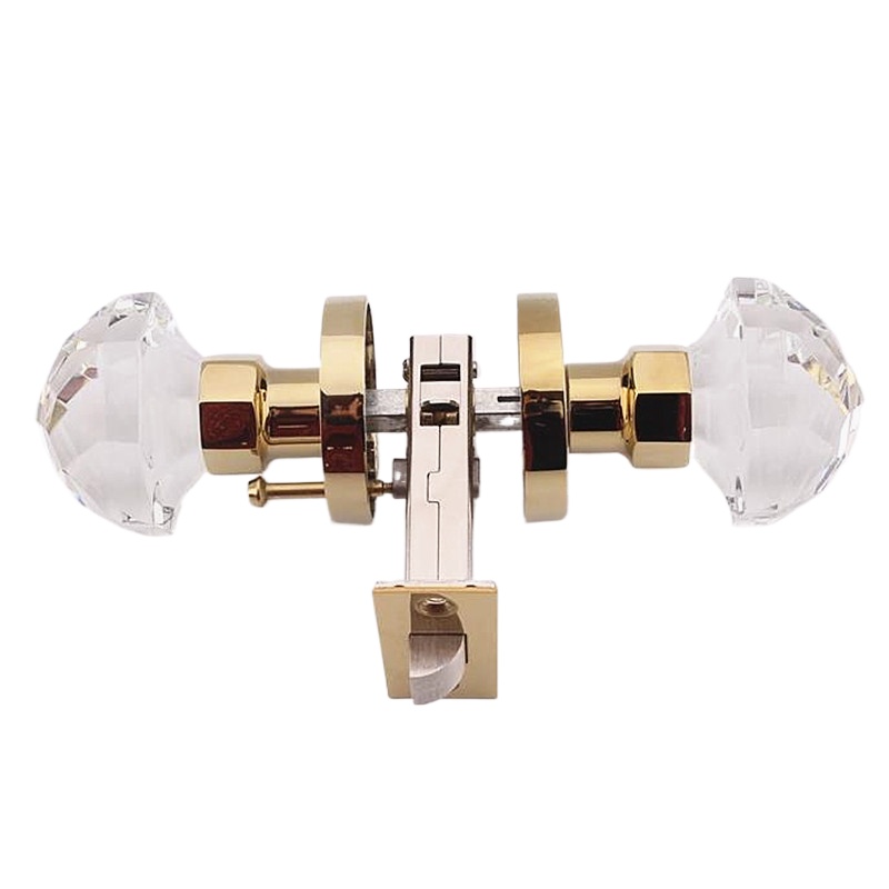Glass Door Hinge - แก้วคริสตัล Globe Handle ล็อคหรูหรา Keyless ห้องน้ําประตูล็อคในร่ม