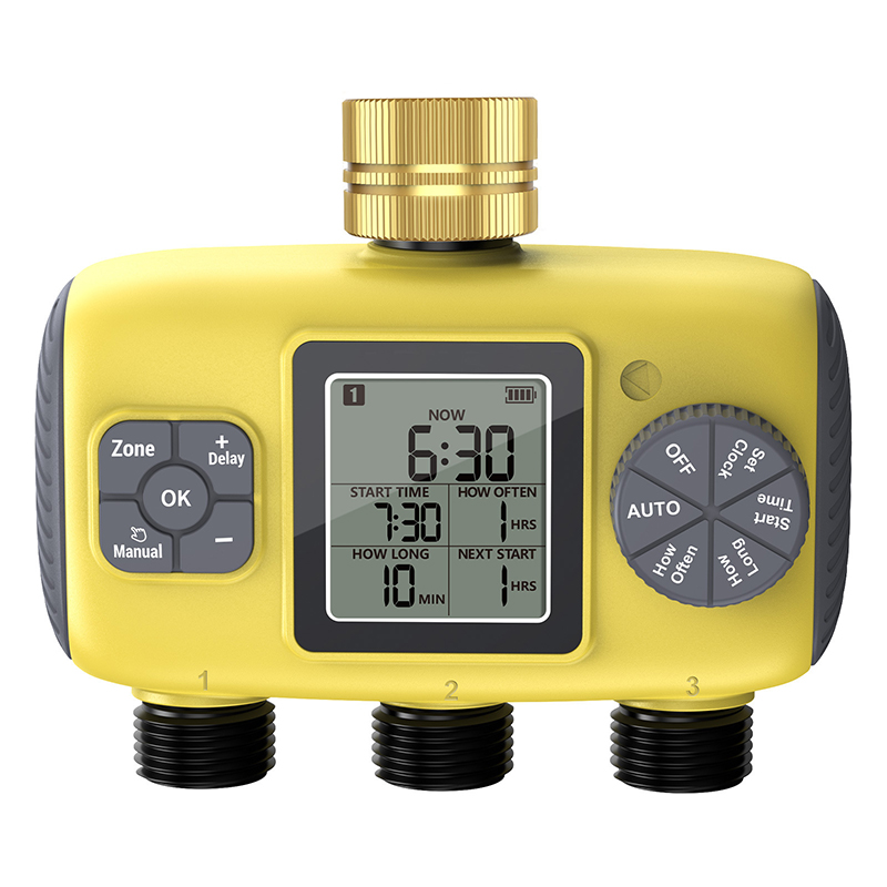 Timer Dual Outlet - ระบบรดน้ำอัจฉริยะแบบสองทางออก พร้อมตัวตั้งเวลาอัตโนมัติสำหรับก๊อกน้ำและสายยาง สำหรับสวนกลางแจ้ง