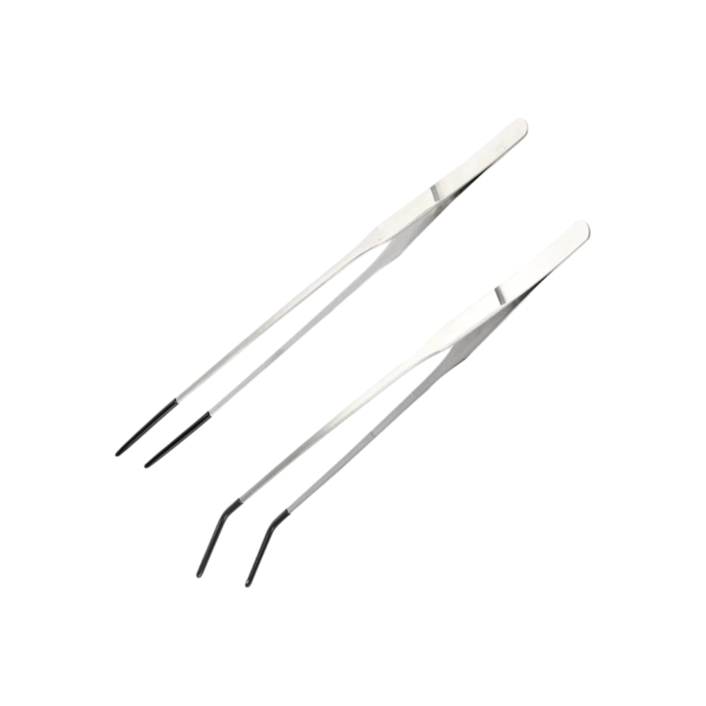 Feeding Tong Stainless - สแตนเลส Aquarium Feeding แหนบหัวยาง 27 ซม.Aqaurium