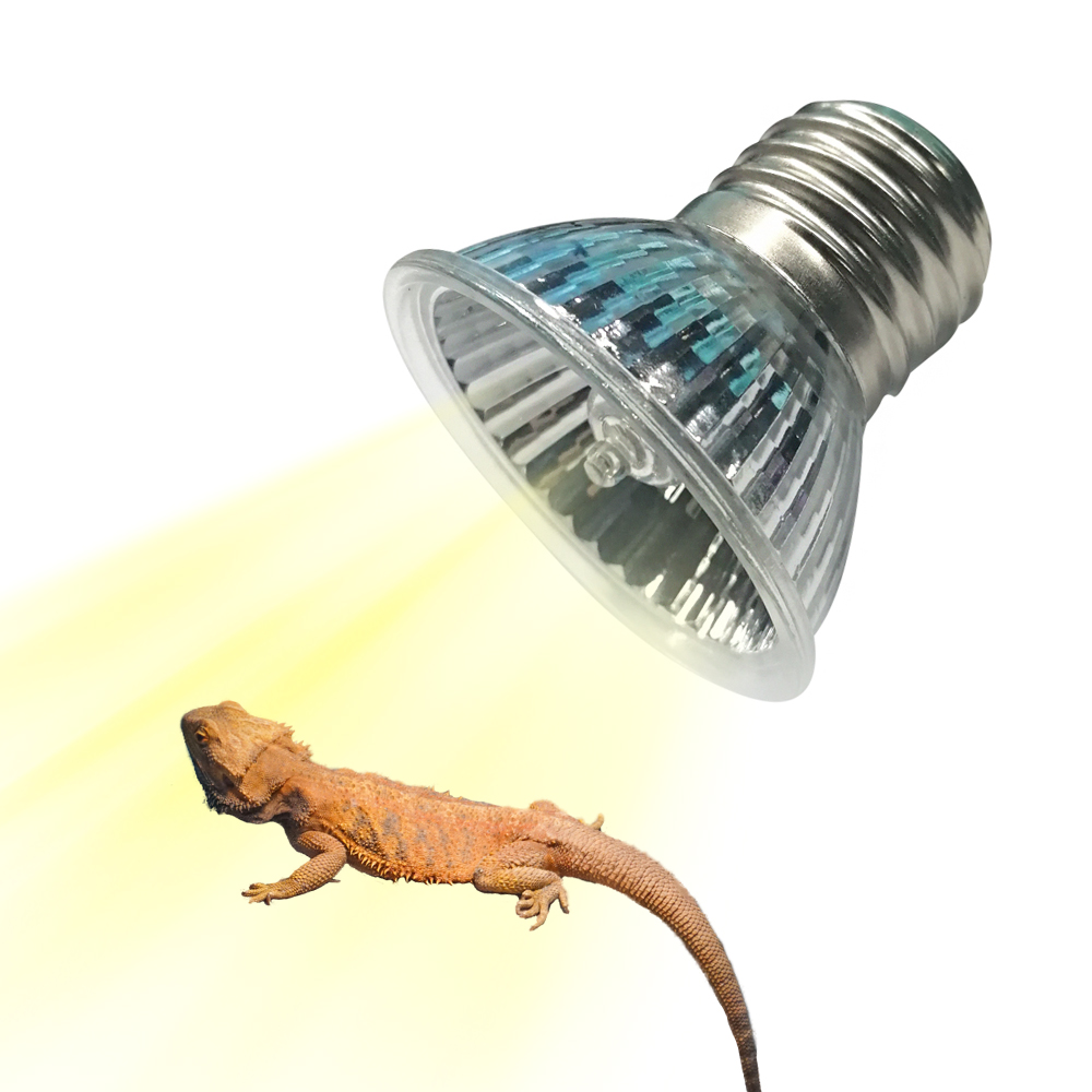 Calcium Powder Reptile - หลอดไฟความร้อนแบบฟูลสเปกตรัม UVAUVB 25W/75W/100W สำหรับสัตว์เลื้อยคลาน เต่า E27