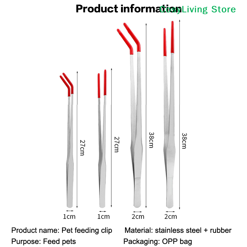 ที่คีบอาหารสัตว์เลื้อยคลานพร้อ - Feeding Tong Stainless บทวิจารณ์และราคา