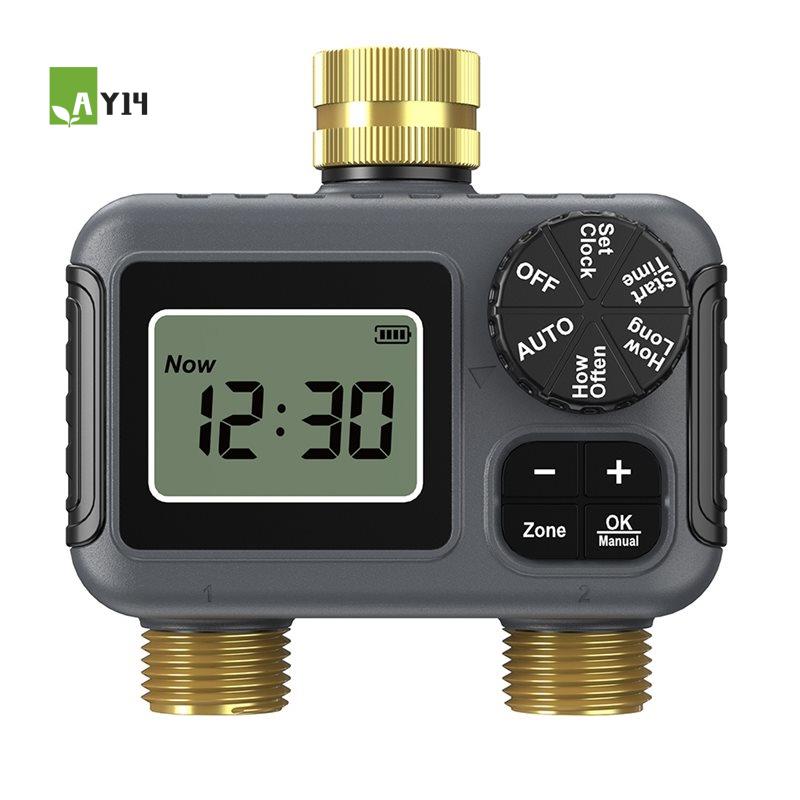 AY14 - ตัวตั้งเวลาการรดน้ำอัตโ - Timer Dual Outlet บทวิจารณ์และราคา