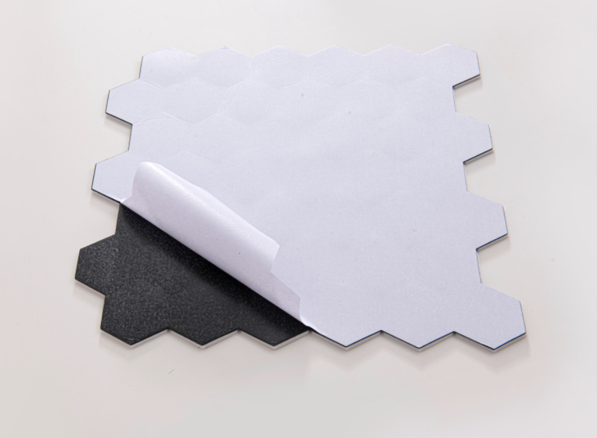 สติ๊กเกอร์ติดผนังลายโมเสคหกเหล - Pvc Panel Background บทวิจารณ์และราคา