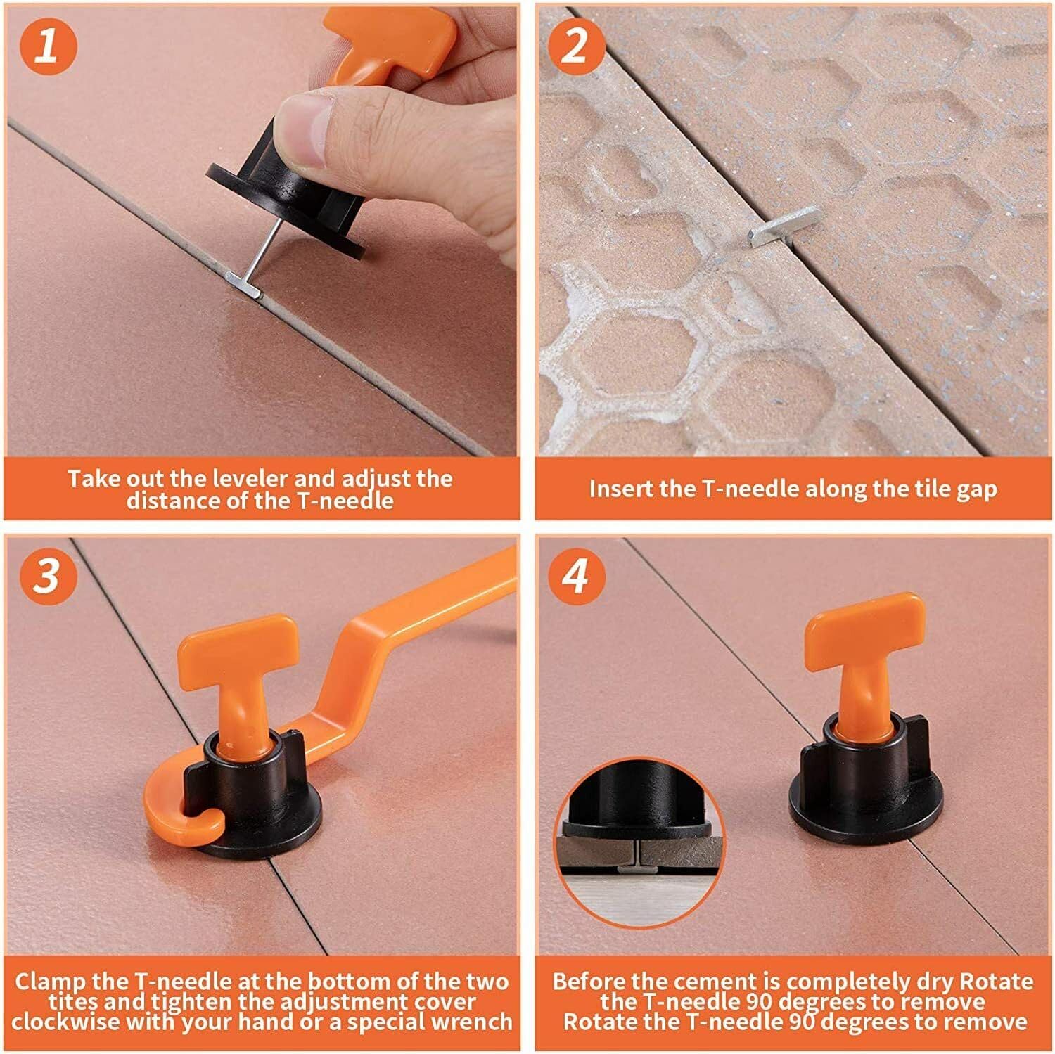 51 ชิ้นชั้นกระเบื้อง Leveling  - Ceramic Tile Floor บทวิจารณ์และราคา