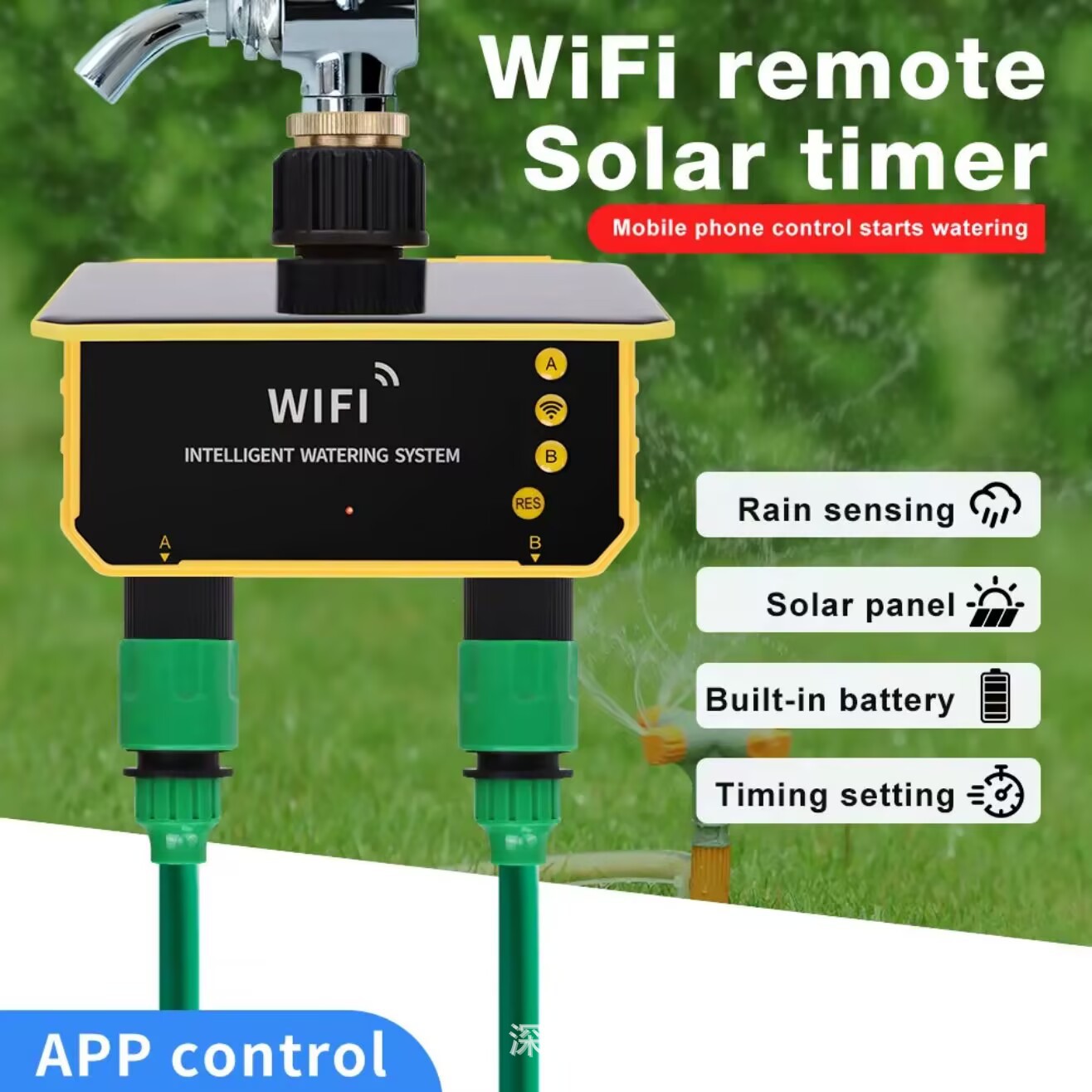 ตัวควบคุมวาล์วน้ำพลังงานแสงอาท - Timer Dual Outlet บทวิจารณ์และราคา