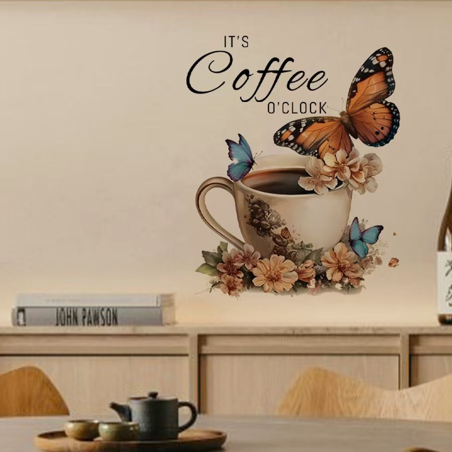 IT's Coffee O'Clock สติกเกอร์  - Pvc Panel Background บทวิจารณ์และราคา
