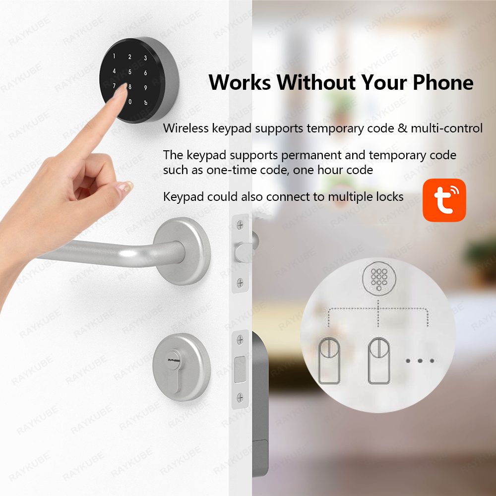 RAYKUBE A1 Pro Tuya BEL สมาร์ท - Glass Door Hinge บทวิจารณ์และราคา