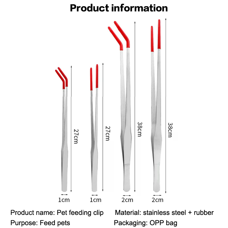 แหนบสแตนเลสสำหรับให้อาหารสัตว์ - Feeding Tong Stainless บทวิจารณ์และราคา