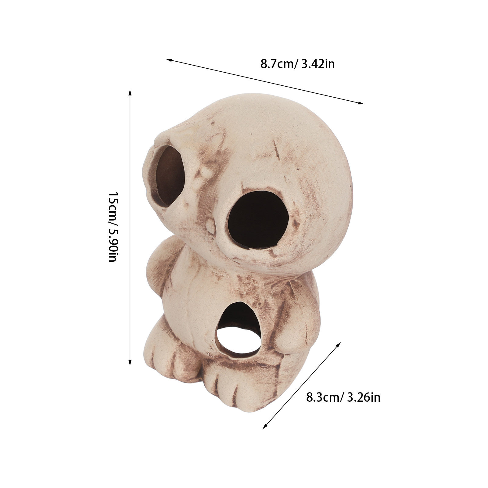ที่หลบภัยสำหรับกุ้งในตู้ปลา บ้ - Hide Cave Ceramic บทวิจารณ์และราคา