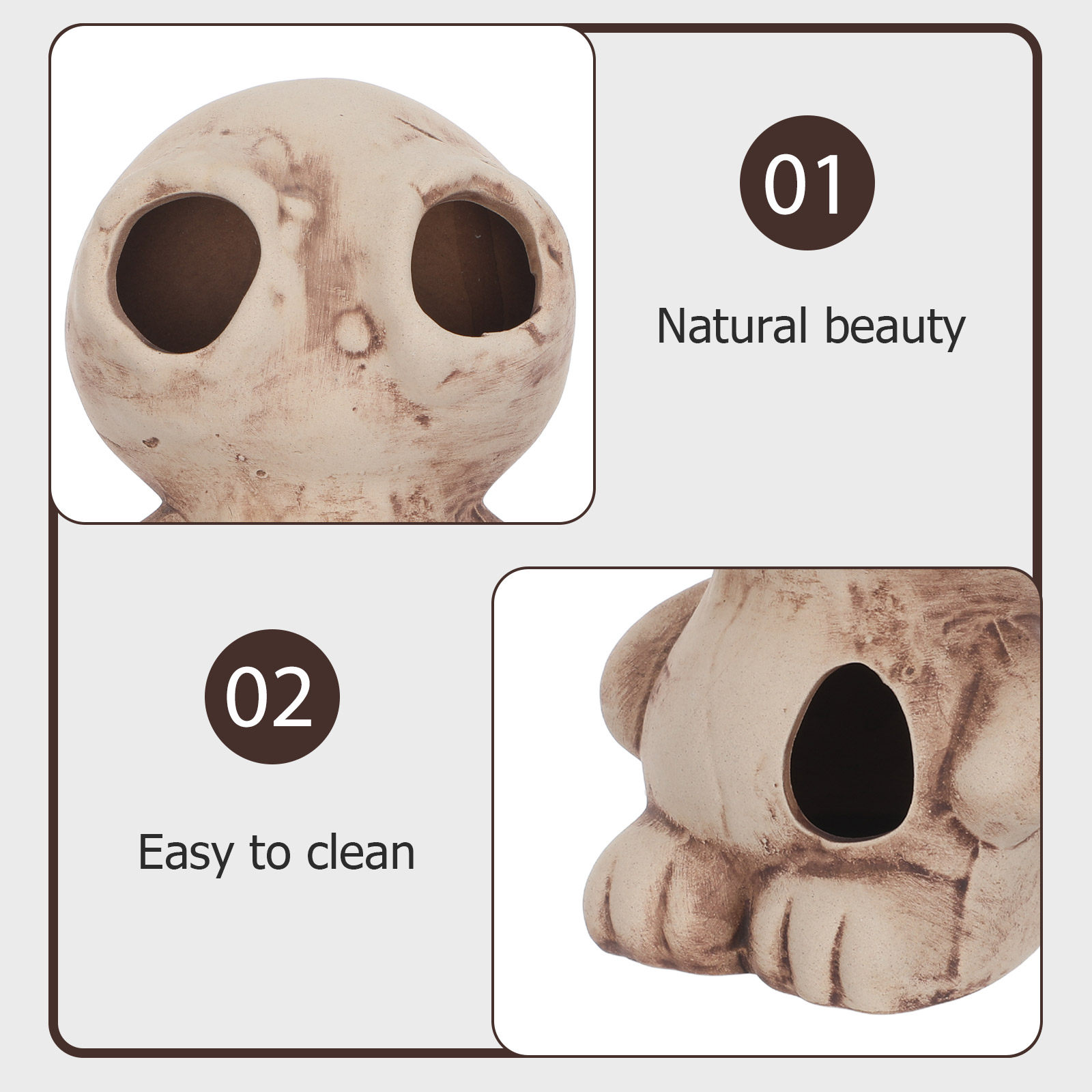 ที่หลบภัยสำหรับกุ้งในตู้ปลา บ้ - Hide Cave Ceramic บทวิจารณ์และราคา