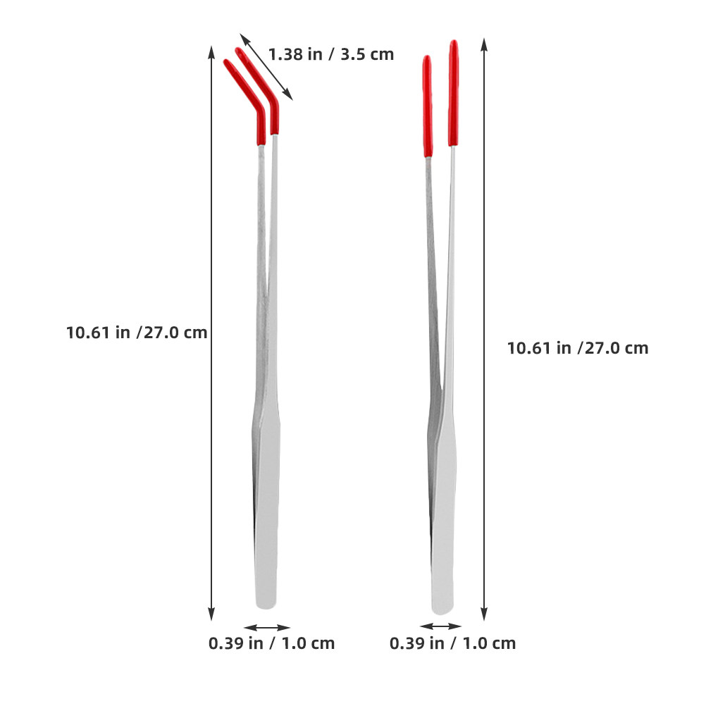 2 ชิ้น ที่คีบอาหารสัตว์เลี้ยงส - Feeding Tong Stainless บทวิจารณ์และราคา