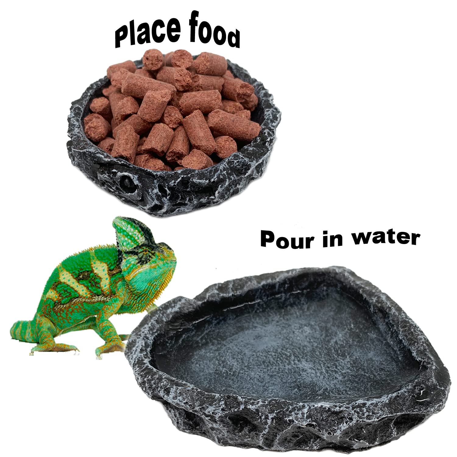ชามอาหารสัตว์เลื้อยคลานแบบมุมโ - Water Dish Reptile บทวิจารณ์และราคา