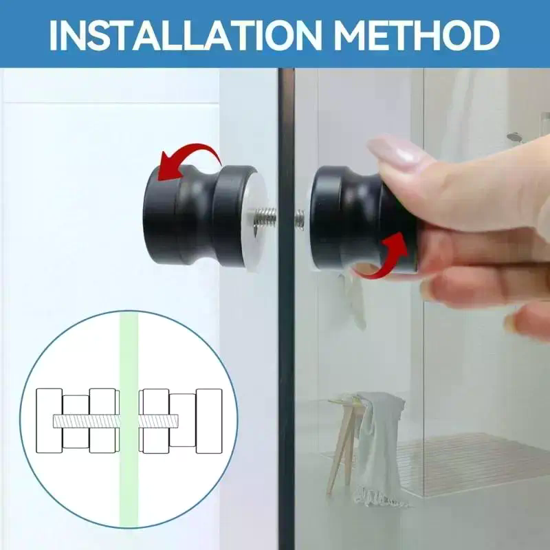 มือจับประตูกระจกห้องอาบน้ำแบบม - Glass Door Hinge บทวิจารณ์และราคา
