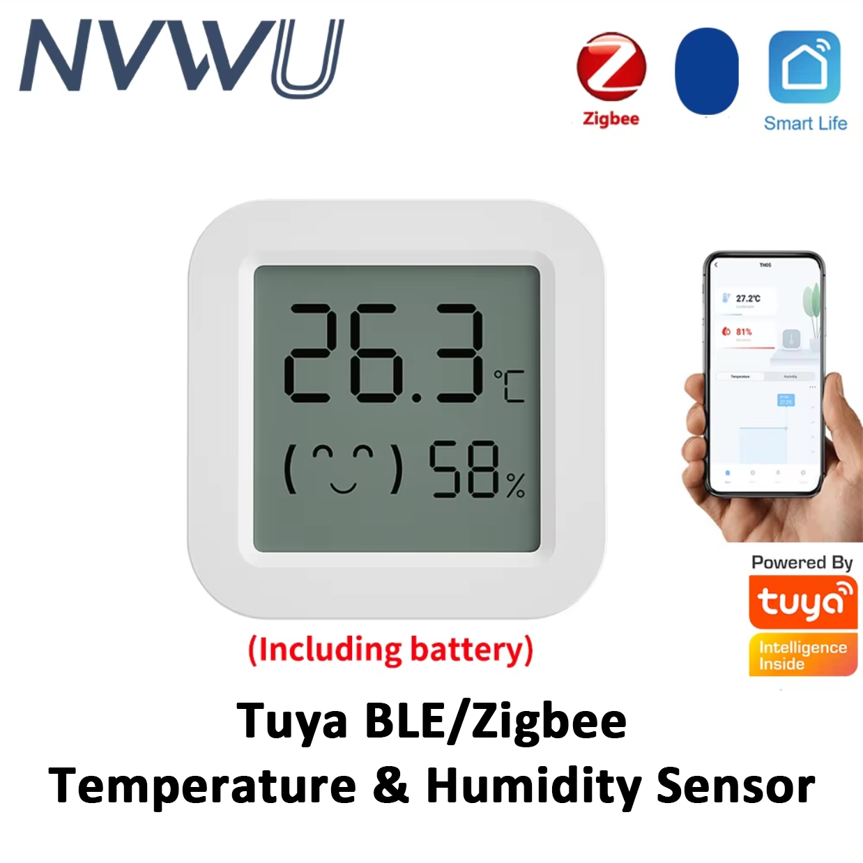 Tuya Zigbee อุณหภูมิความชื้นเซ - Digital Hygrometer Probe บทวิจารณ์และราคา