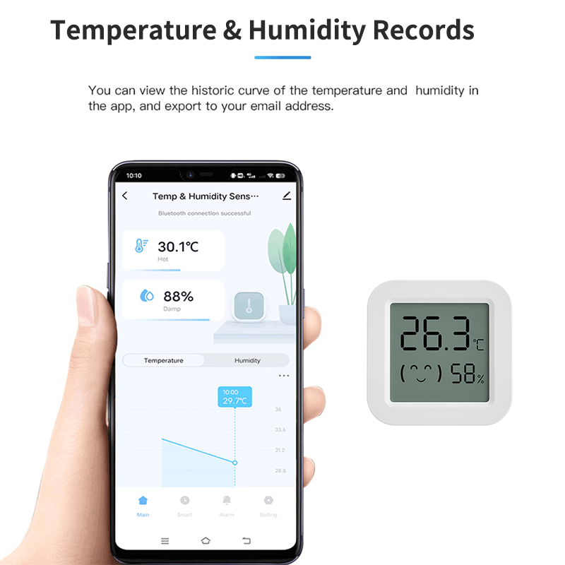Tuya Zigbee อุณหภูมิความชื้นเซ - Digital Hygrometer Probe บทวิจารณ์และราคา