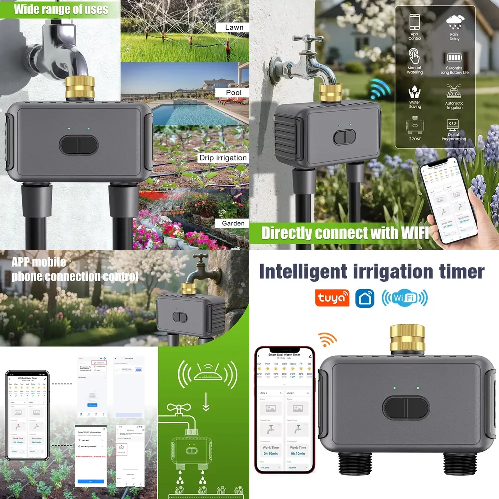 WAP01 ตัวตั้งเวลาควบคุมการรดน้ - Timer Dual Outlet บทวิจารณ์และราคา