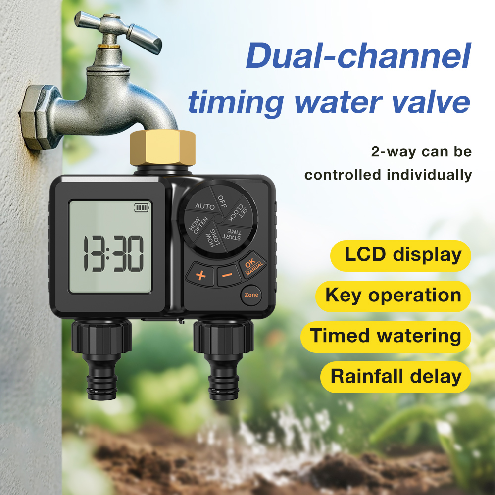 ระบบตั้งเวลาควบคุมการรดน้ำอัตโ - Timer Dual Outlet บทวิจารณ์และราคา