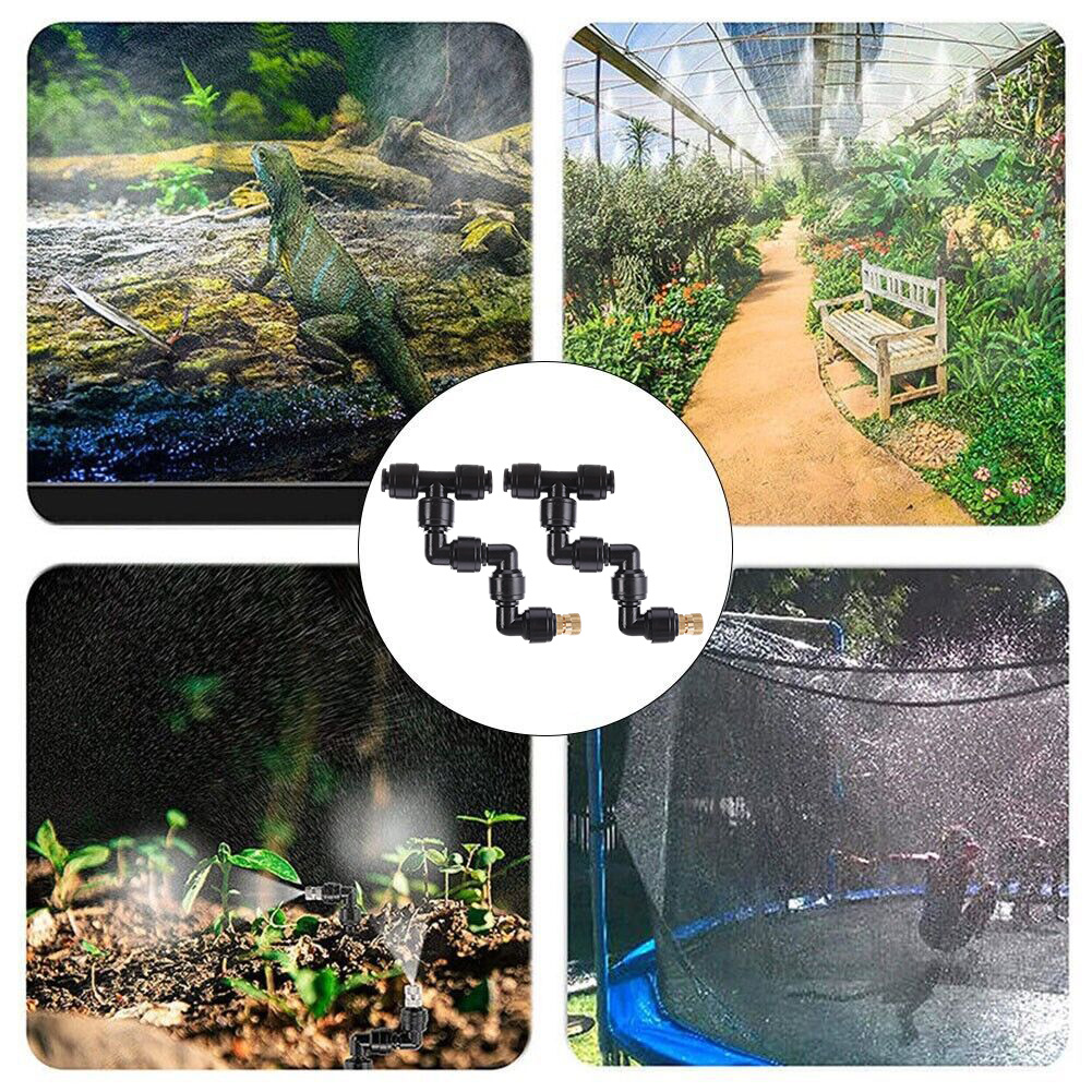 หัวฉีดพ่นละอองสีดำ 2 ชิ้น ปรับ - Misting Nozzle Reptile บทวิจารณ์และราคา