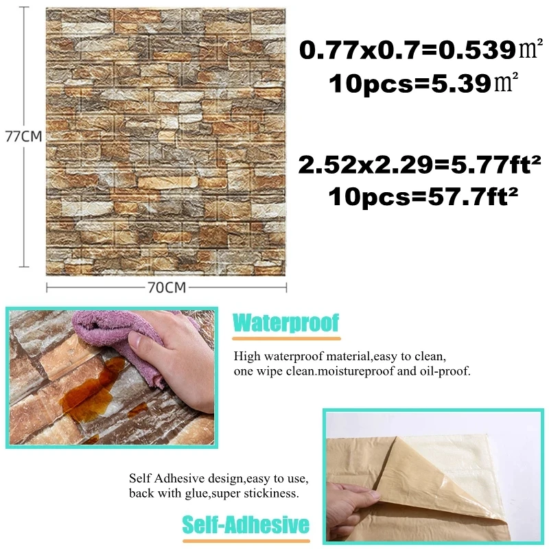 วอลเปเปอร์ติดผนัง3D วอลเปเปอร์ - Pvc Panel Background บทวิจารณ์และราคา
