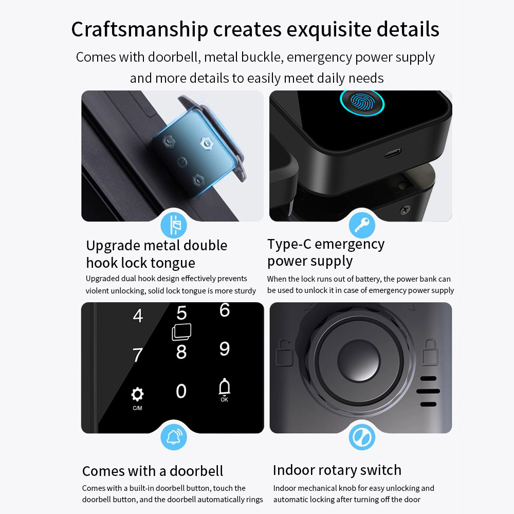 มัลติฟังก์ชั่นสมาร์ทประตูกระจก - Glass Door Hinge บทวิจารณ์และราคา