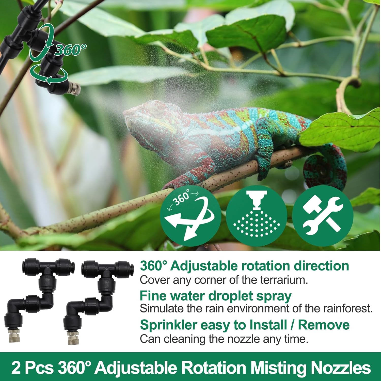 เครื่องเพิ่มความชื้นสำหรับสัตว - Misting Nozzle Reptile บทวิจารณ์และราคา