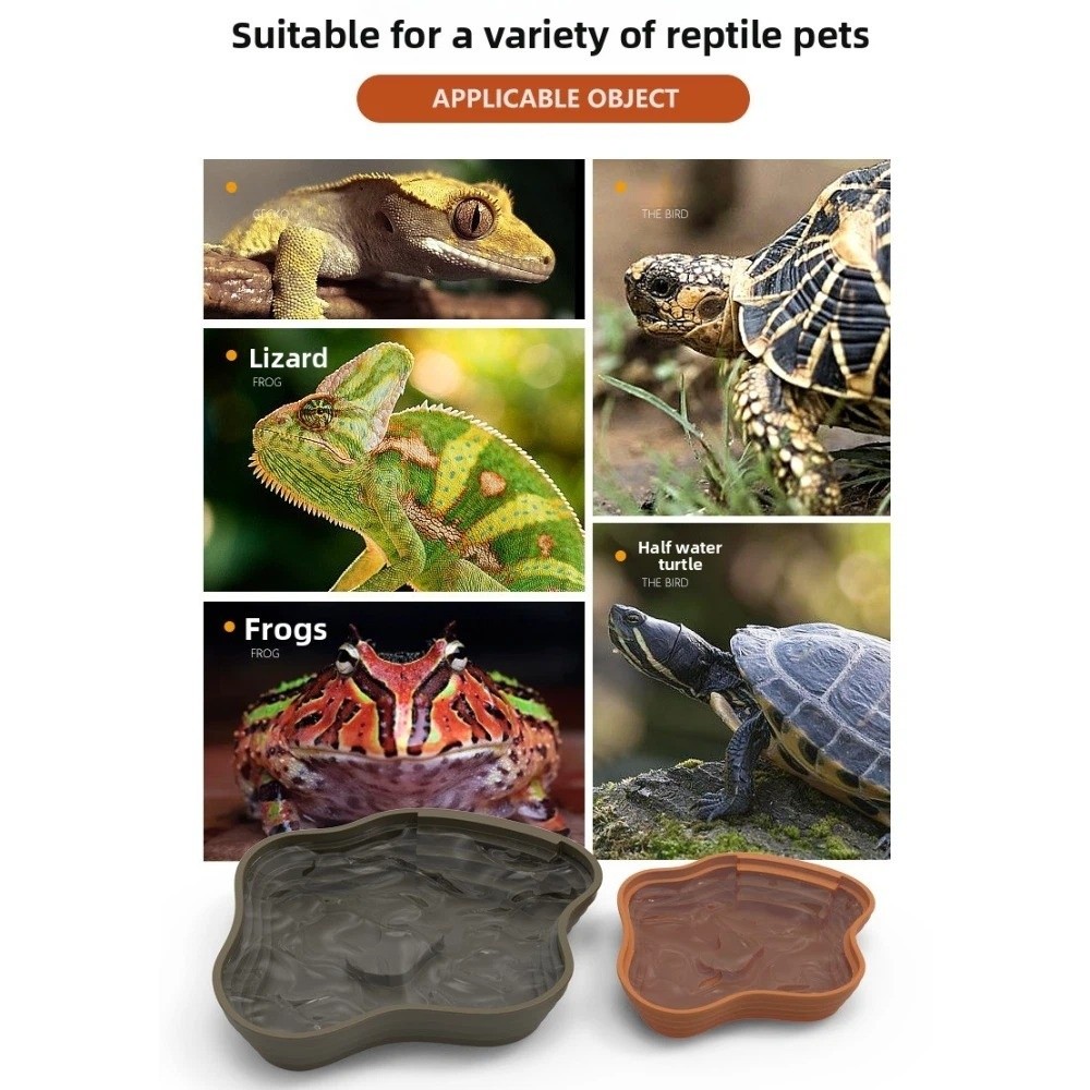 อ่างน้ำเต่าพลาสติกแบบใหม่ ใช้ไ - Water Dish Reptile บทวิจารณ์และราคา